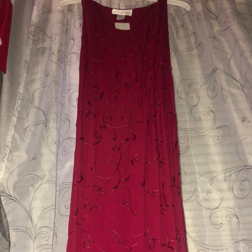 Motherhood Maternity Red Dress